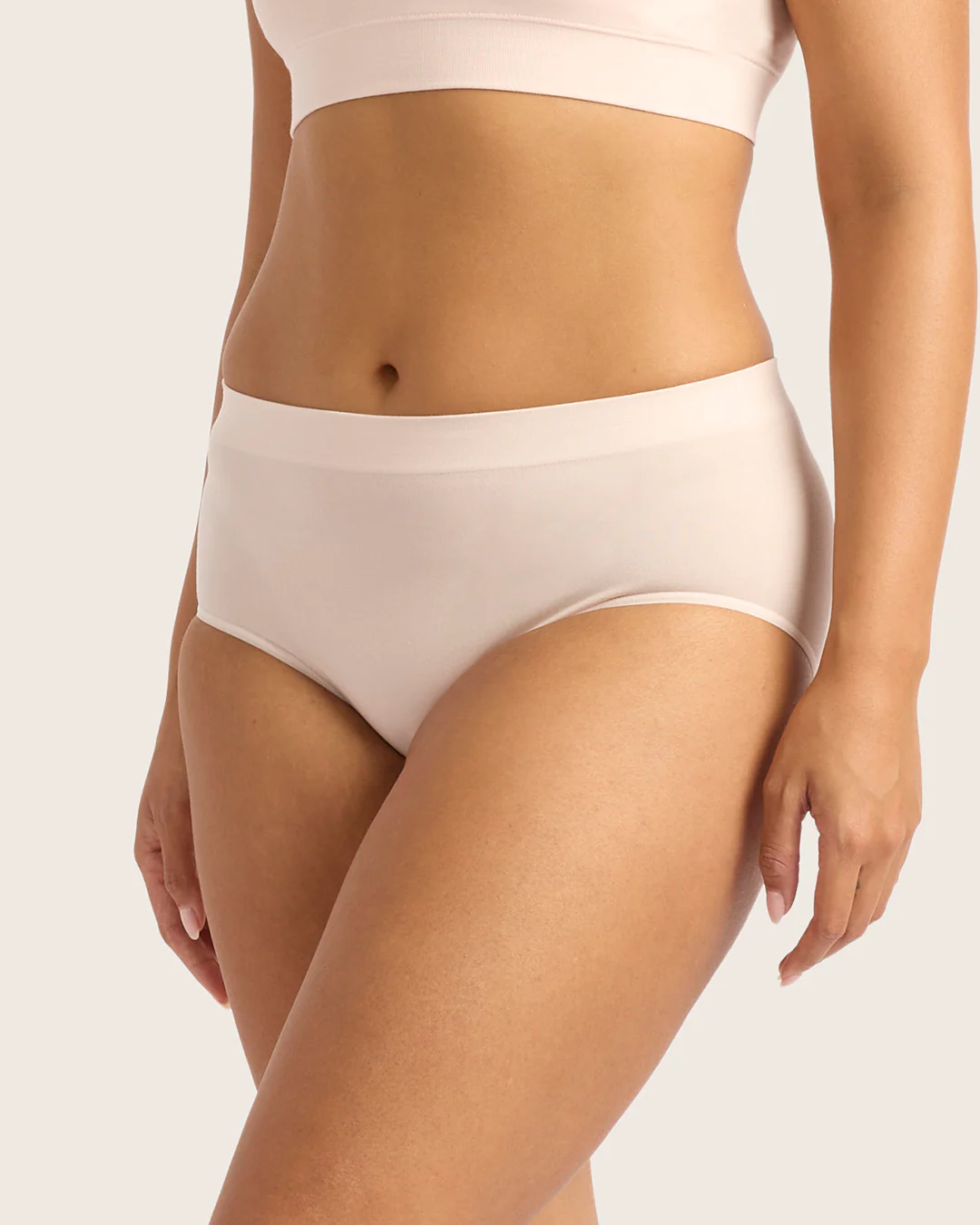LYOLYTE Full Low Leg Briefs - Powder Pink - Image 8